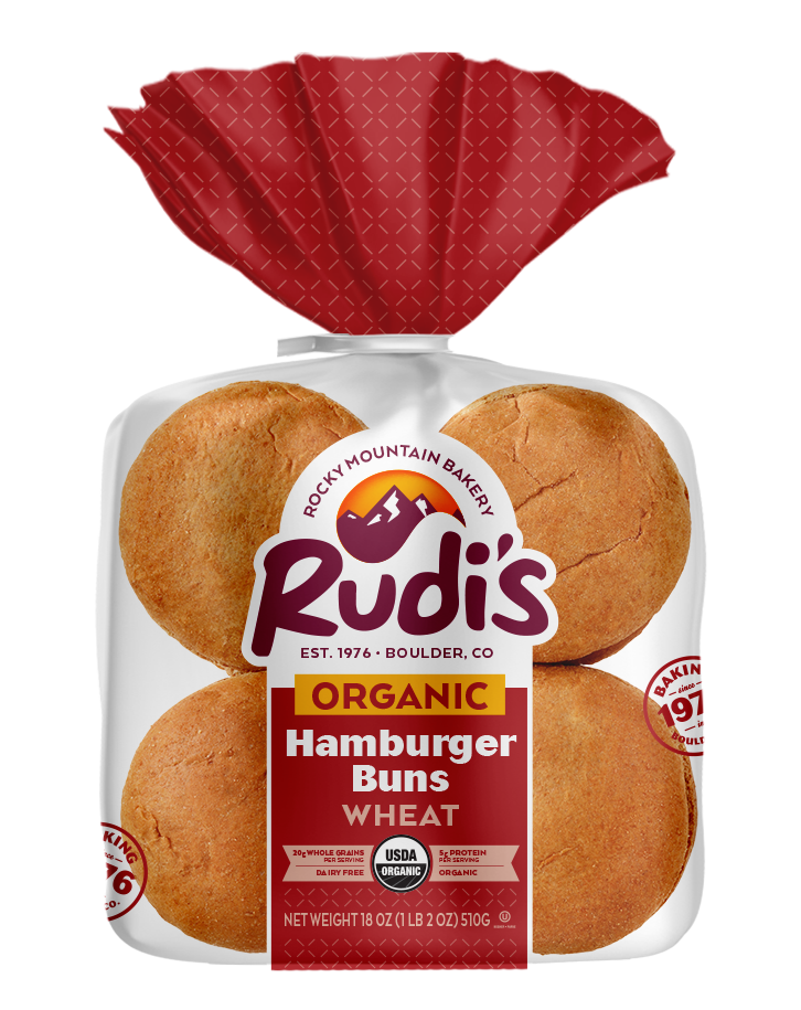 Wheat Hamburger Buns Rudi's