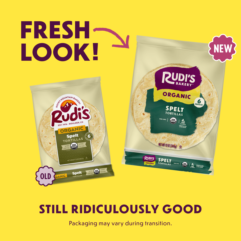 Rudi's new packaging!