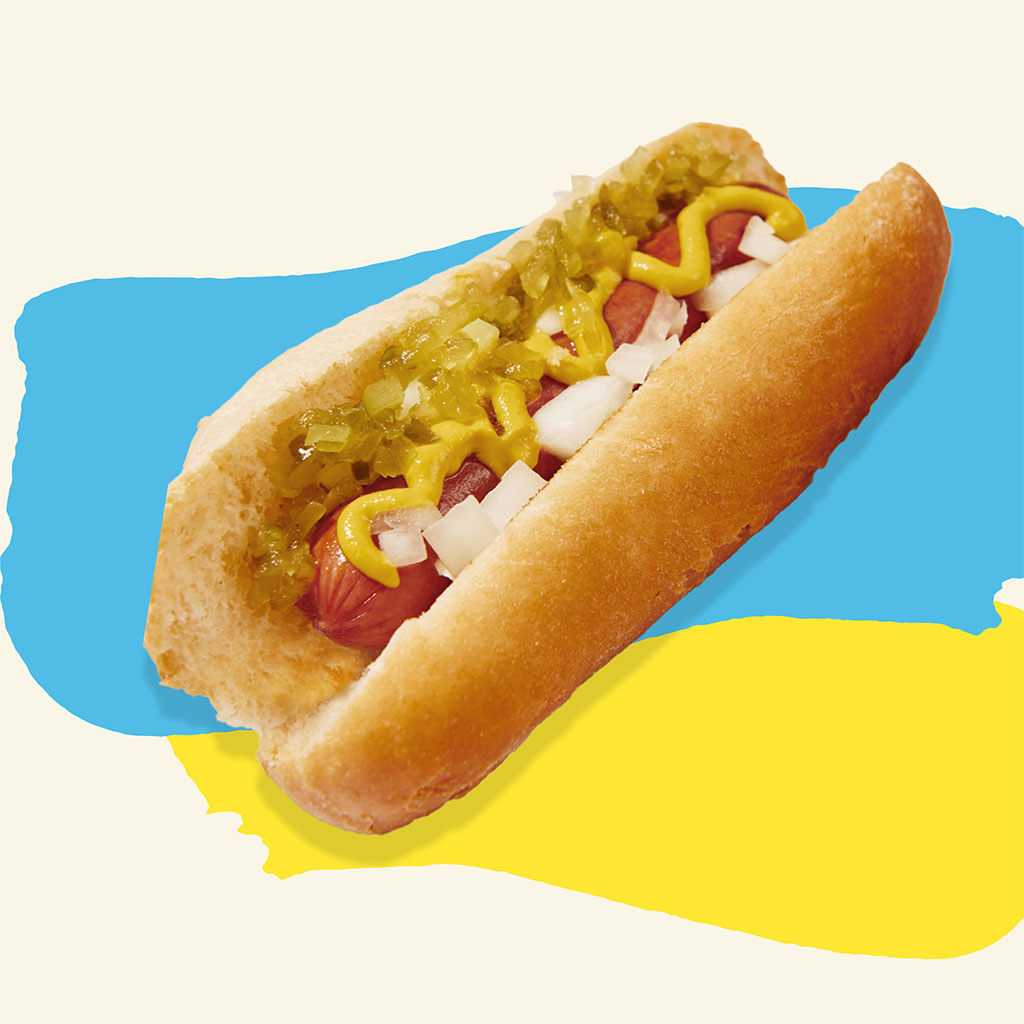 Rudi's Bread Hot Dog Close Up