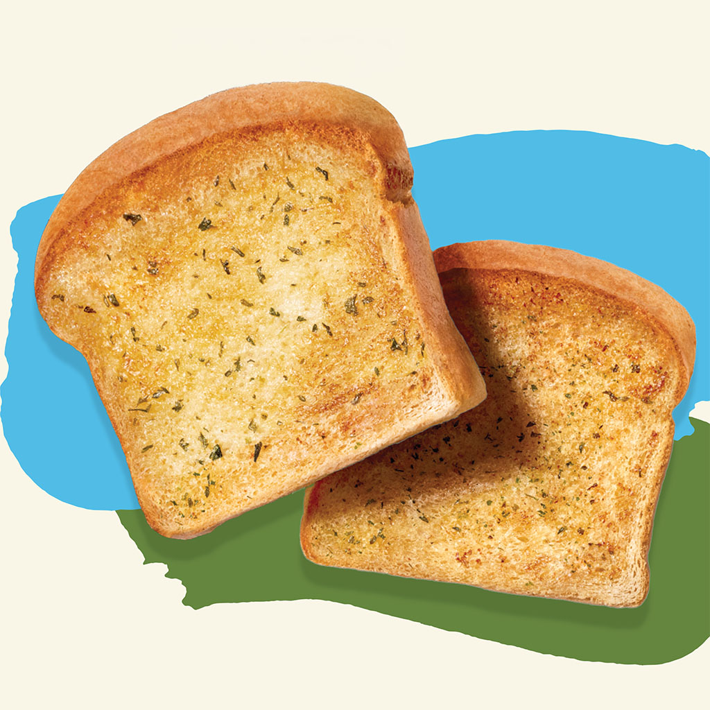 Garlic Texas Toast Close Up