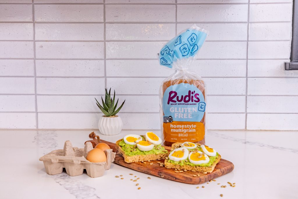 Rudi's Homestyle Multigrain fried egg avacado toast