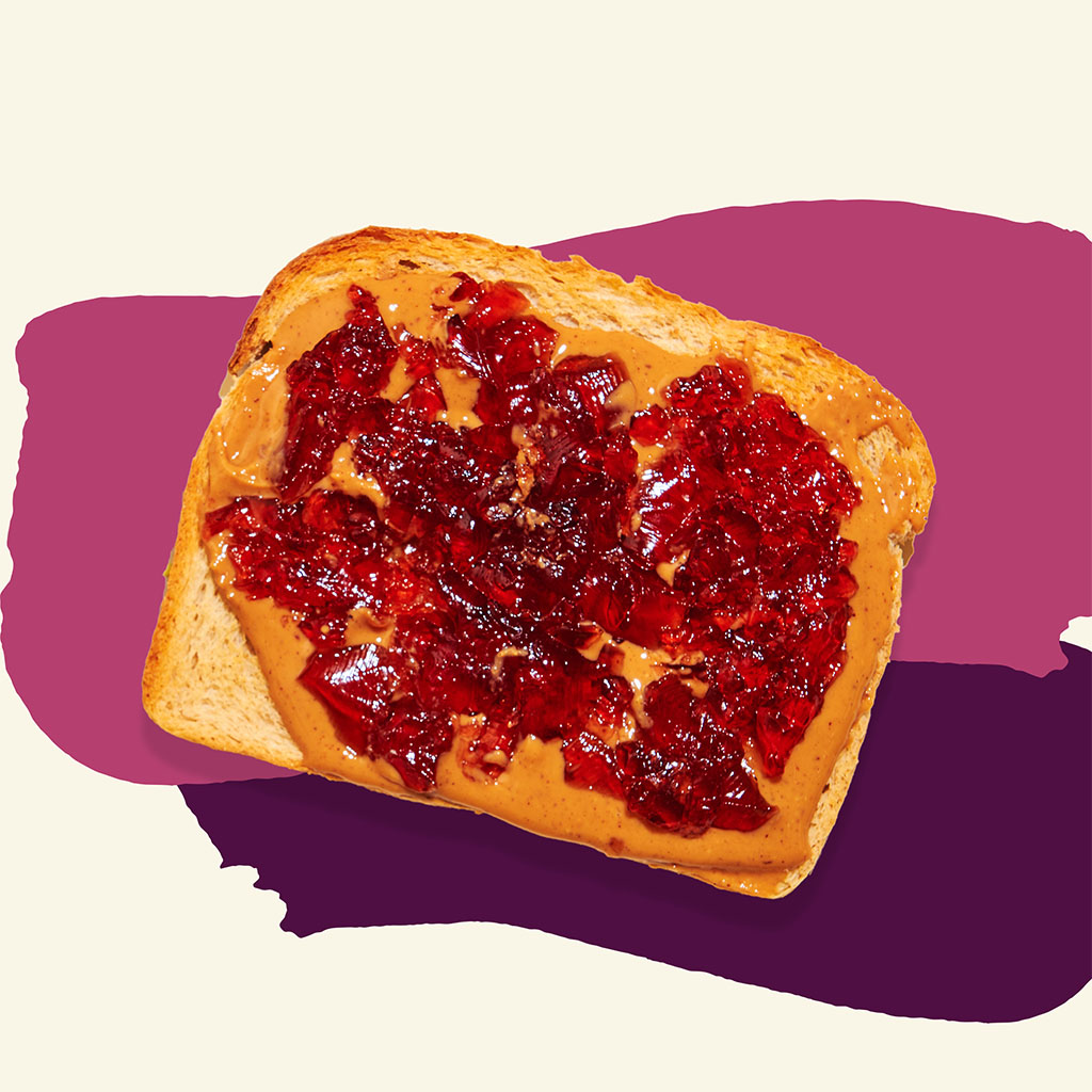 Rudi's Bread Close Up PB&J