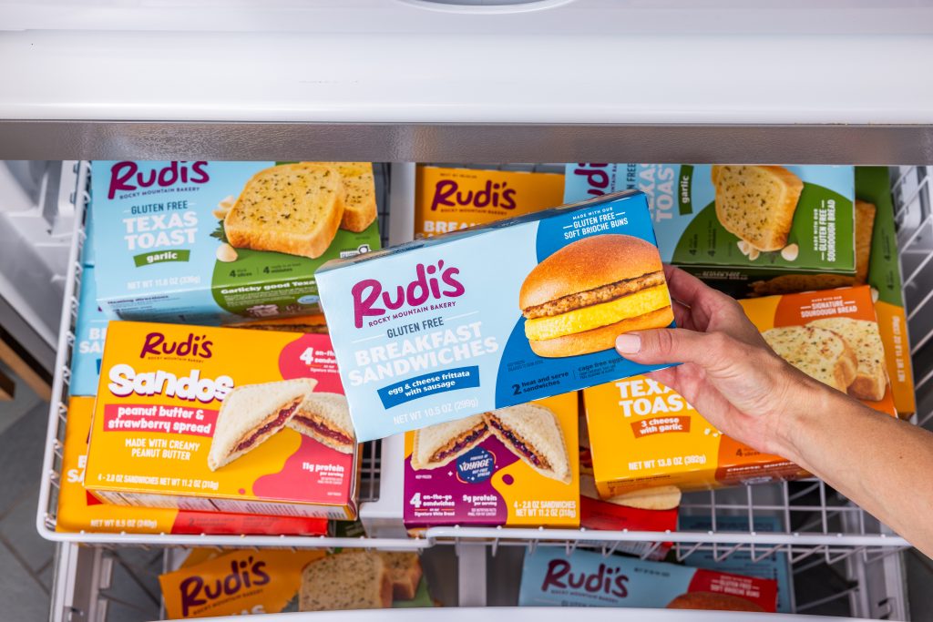 Rudi's gluten free frozen breakfast sandwich