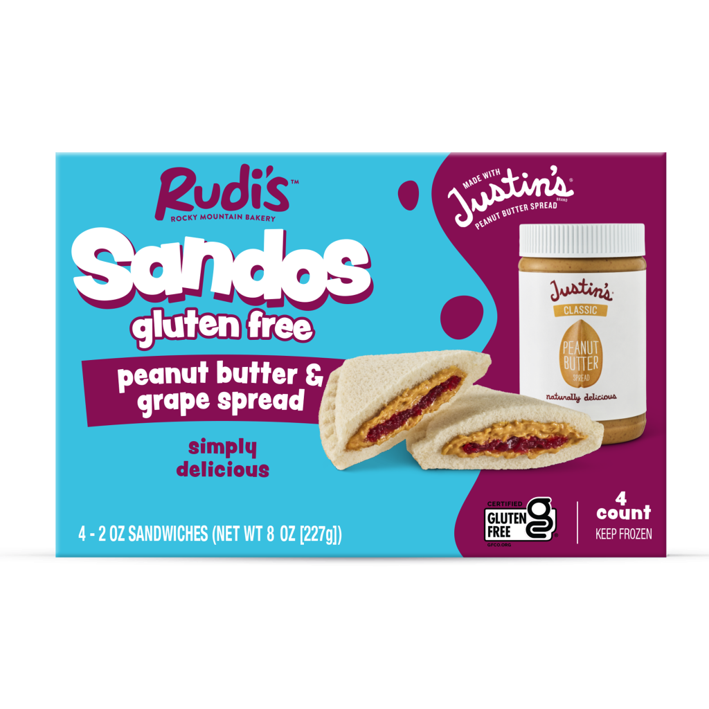 Rudi's Gluten Free Peanut Butter and Grape Sando