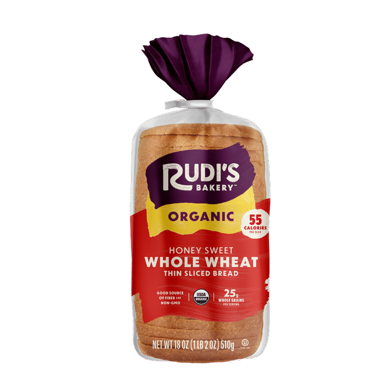 Thin Sliced Honey Sweet Whole Wheat Front Packaging