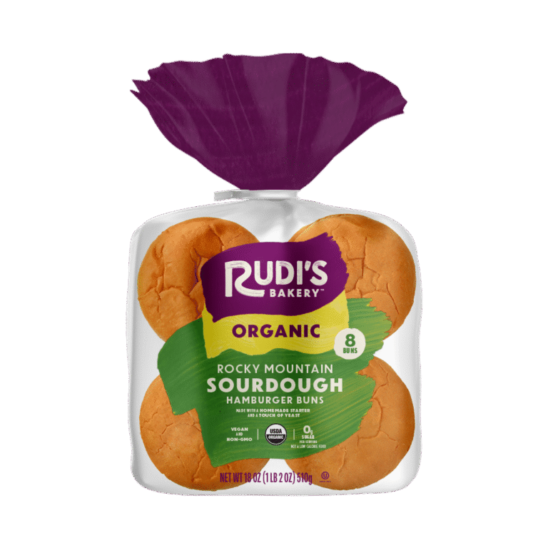 Sourdough Hamburger Buns Front Packaging