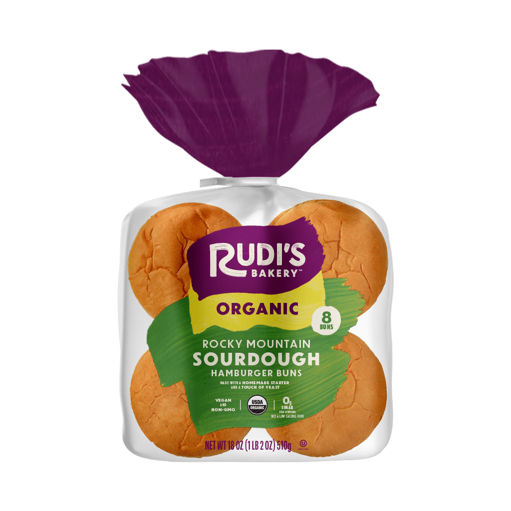 Sourdough Hamburger Buns Front Packaging