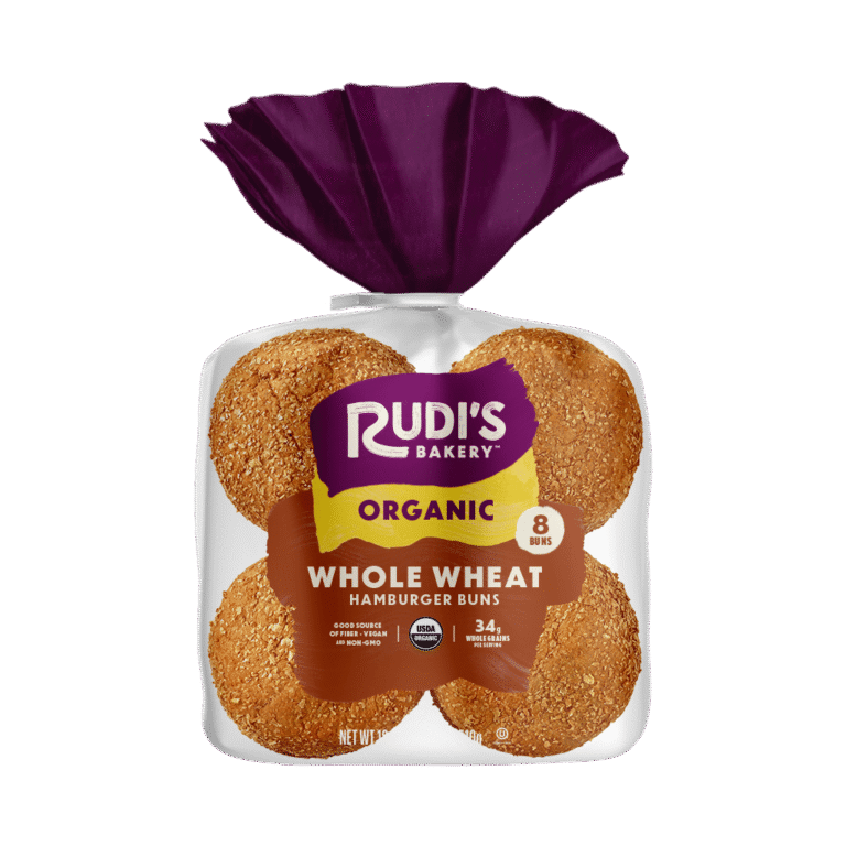 Whole Wheat Hamburger Buns Front Packaging