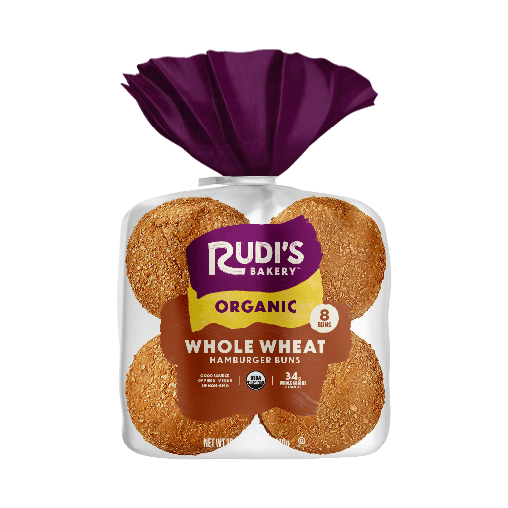 Whole Wheat Hamburger Buns Front Packaging