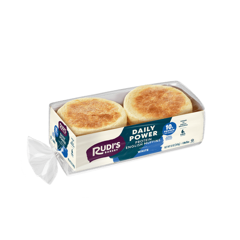 Daily Power White English Muffins Packaging Front