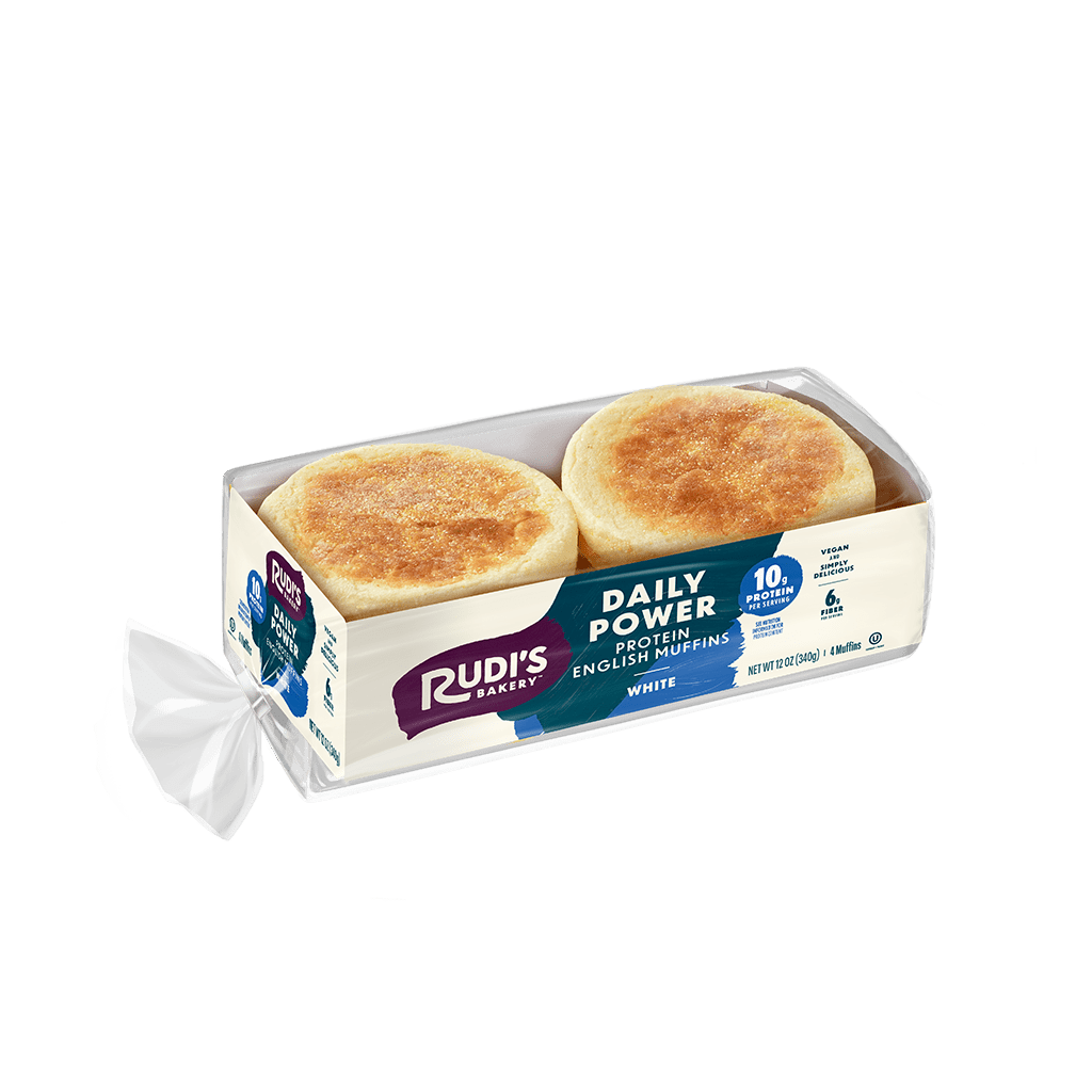 Daily Power White English Muffins Packaging Front