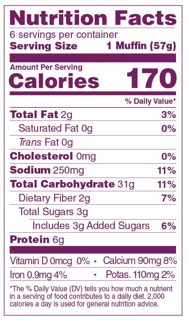 Multigrain English Muffin NFP