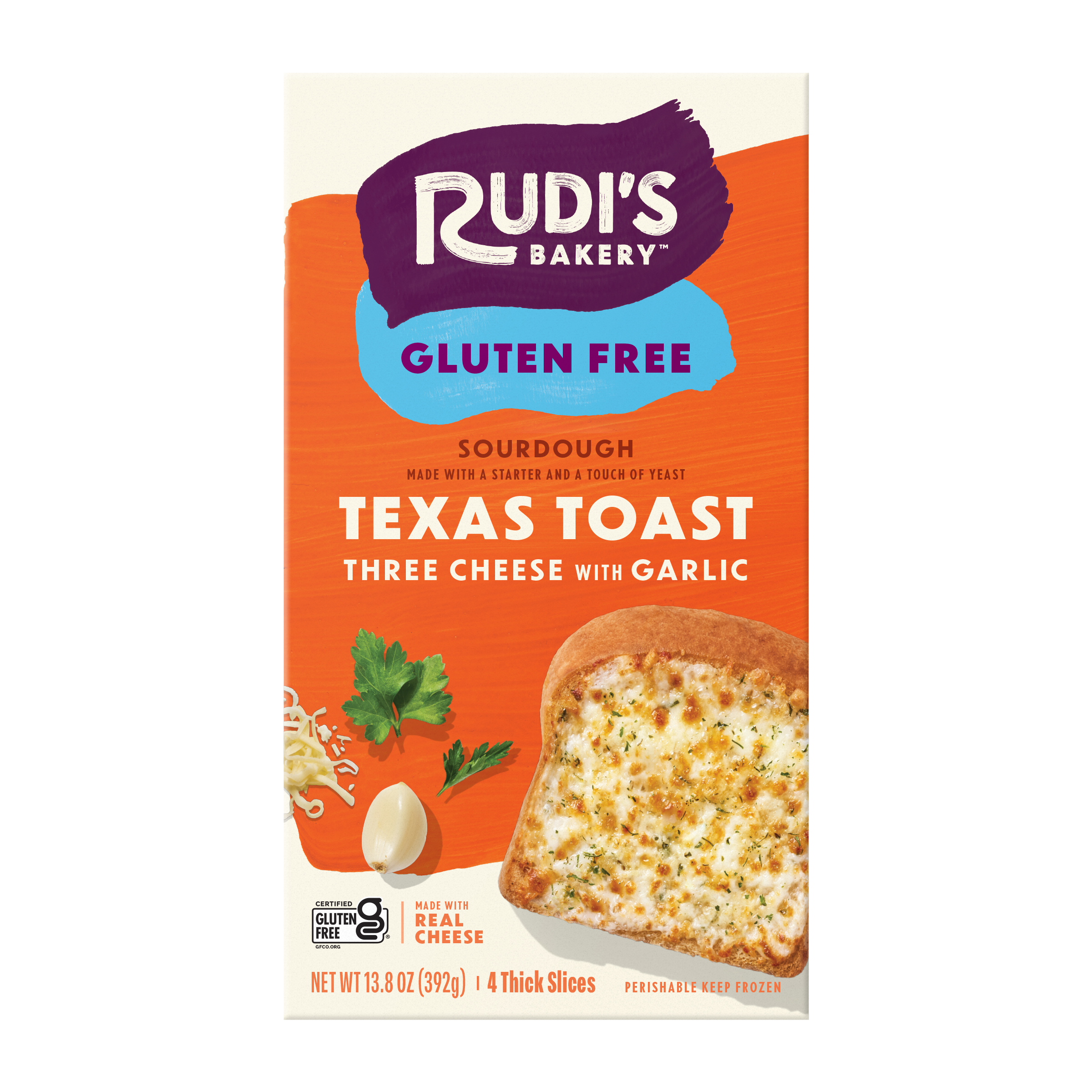 GF 3 Cheese Texas Toast Front Packaging