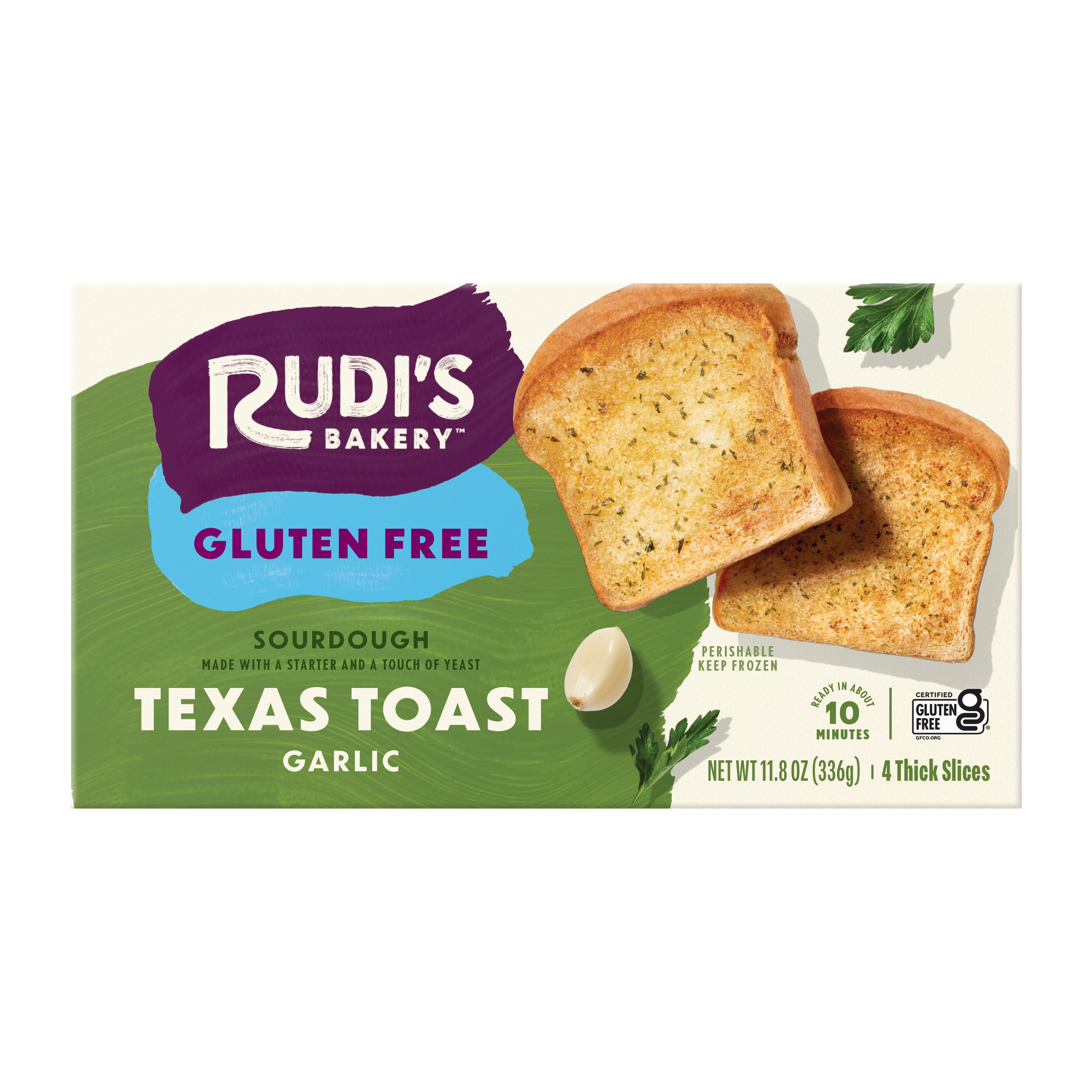 Texas Toast GF Garlic Back Packaging