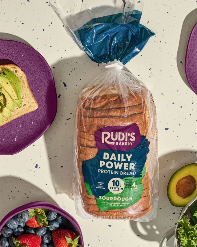 Rudi's Bakery Daily Power Protein Sourdough Bread on a table