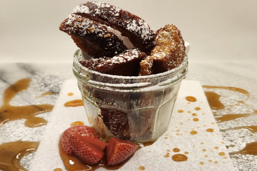 Crème Brûlée French Toast Sticks