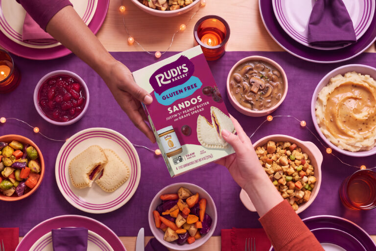 Rudi's Gluten Free Sandos at a Thanksgiving meal
