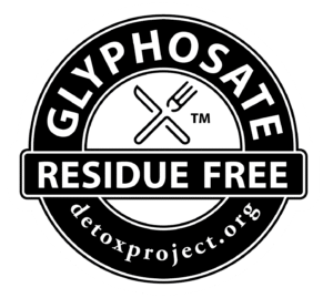 Glyphosate Residue Free Certified by Detox Project badge
