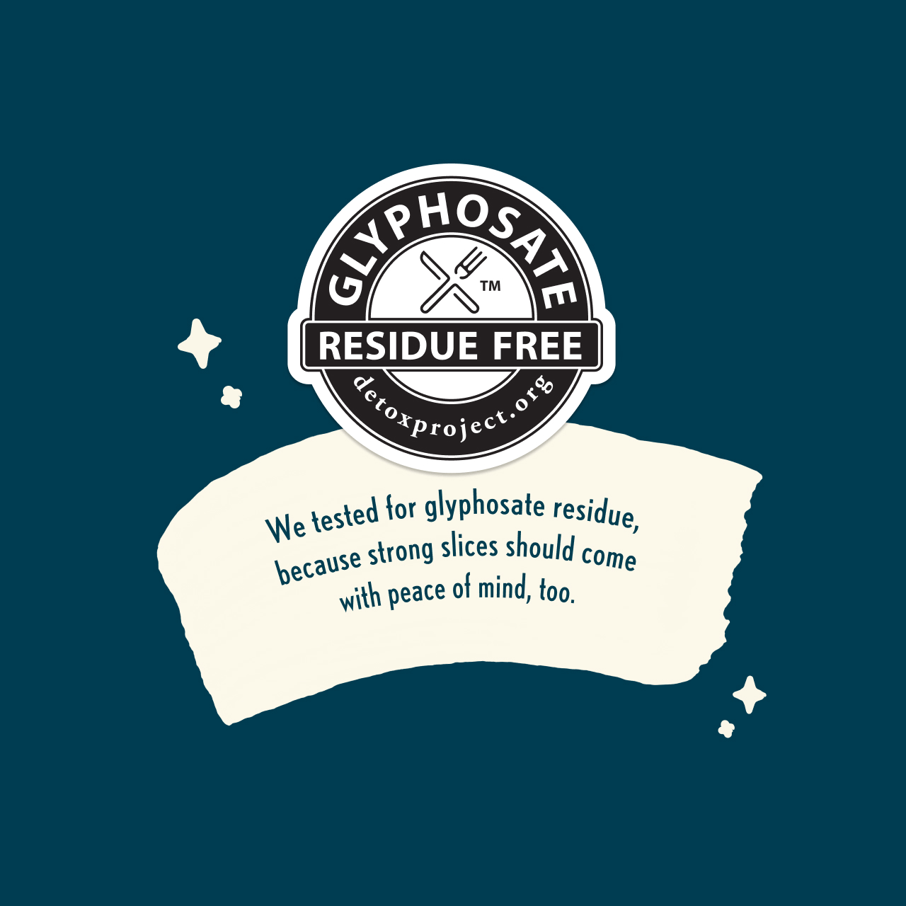 Statement about Rudi's earning Glyphosate Residue Free Certification